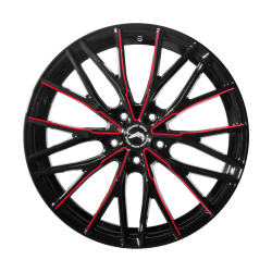 PROJECT 3.0 Black gloss Flashred 8.5x18