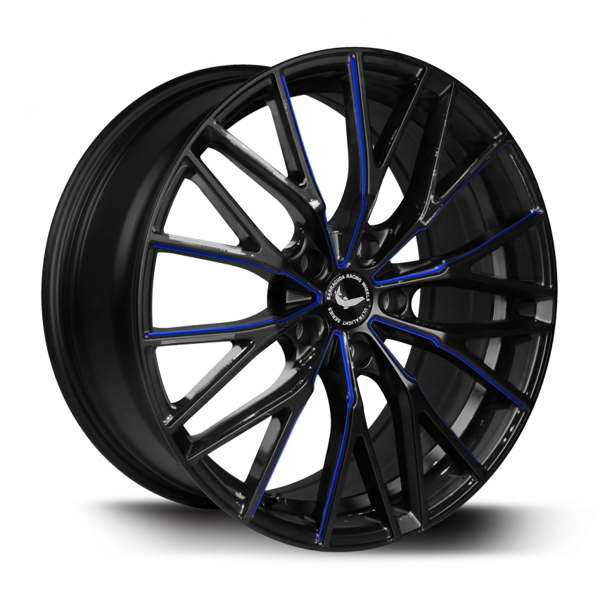 PROJECT 3.0 Black gloss Flashblue 10x20