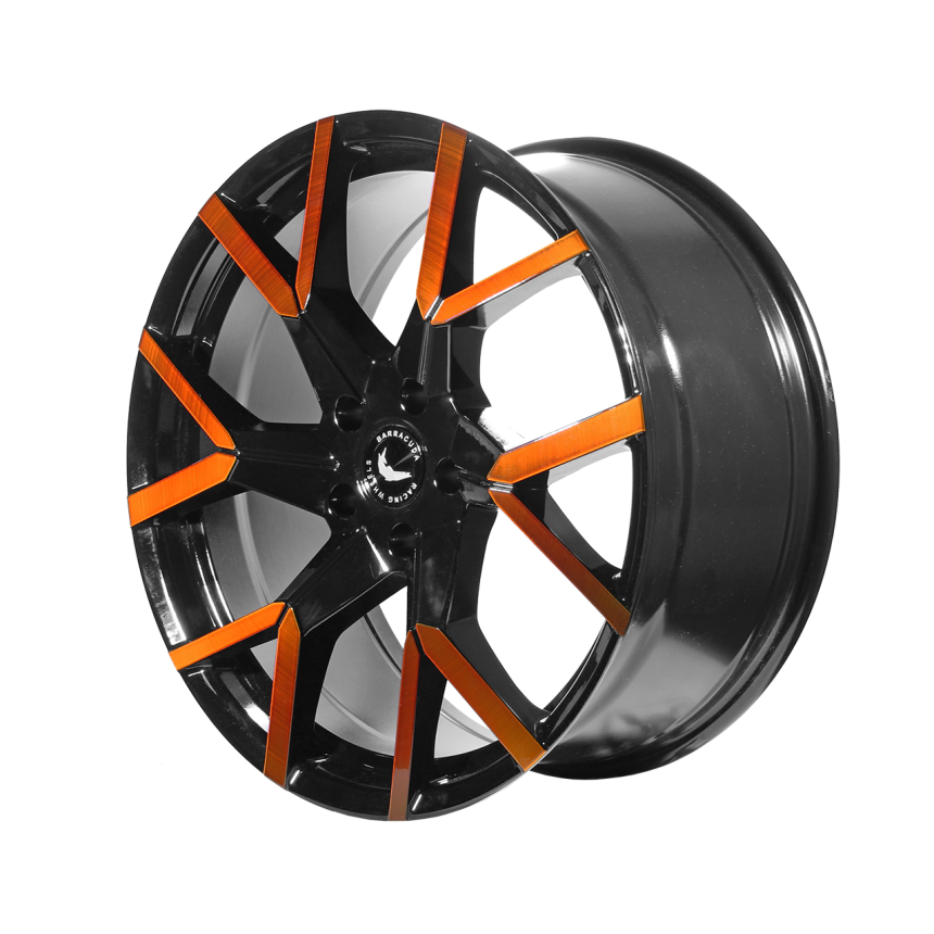TZUNAMEE EVO Black gloss Flashorange 8x18
