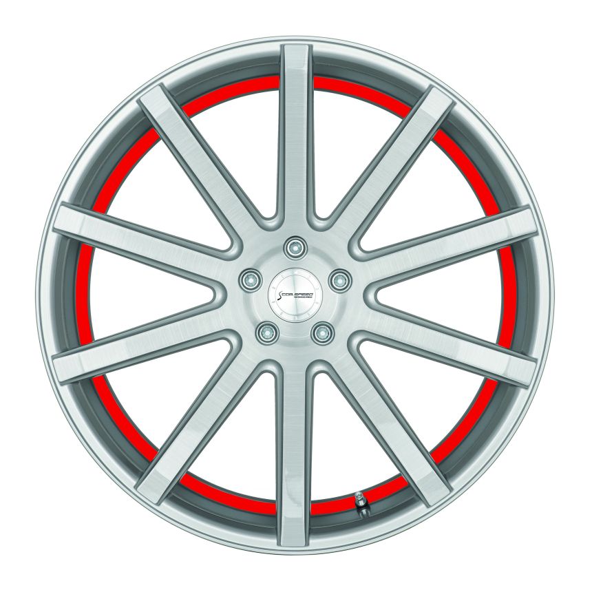 DEVILLE Silver-brushed-Surface/ undercut Color Trim rot 10.5x21