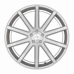 DEVILLE Silver-brushed-Surface/ undercut Color Trim weiß 9x21