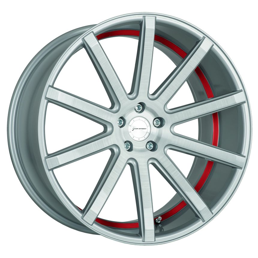 DEVILLE Silver-brushed-Surface/ undercut Color Trim rot 10.5x21