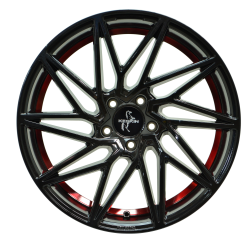 KT20 Black Painted Red Inside  8.5x20
