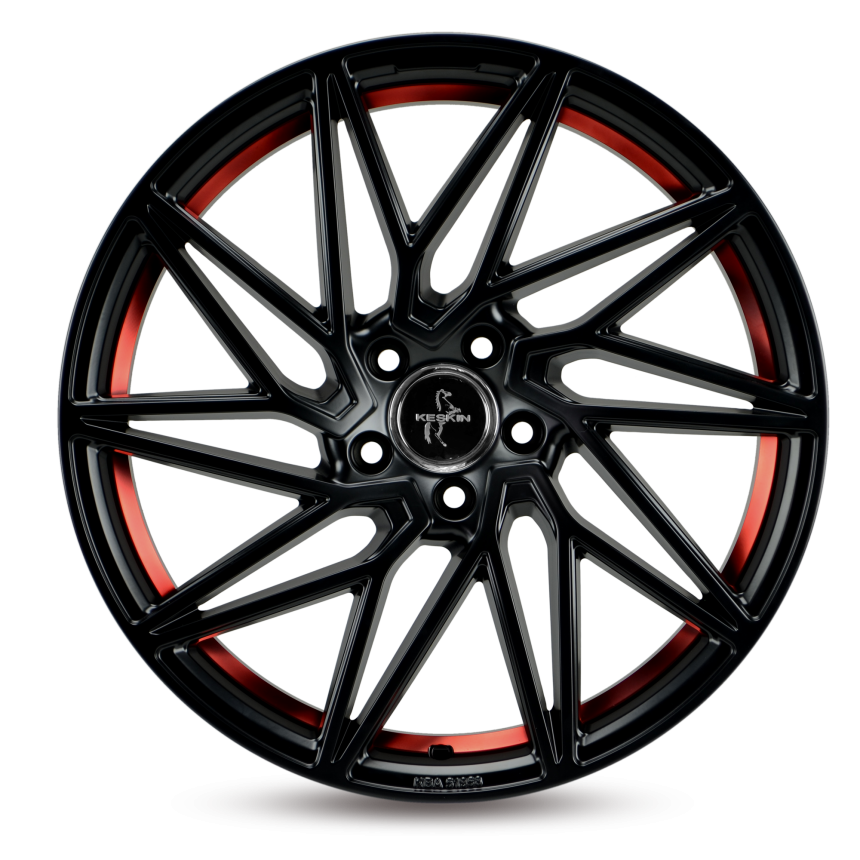 KT20 Matt Black Red Inside 8.5x19