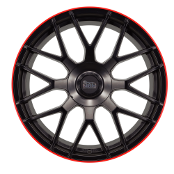 GT1 Matt Black Lip Red 9.5x19