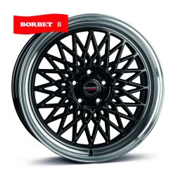 B black rim polished 8x17