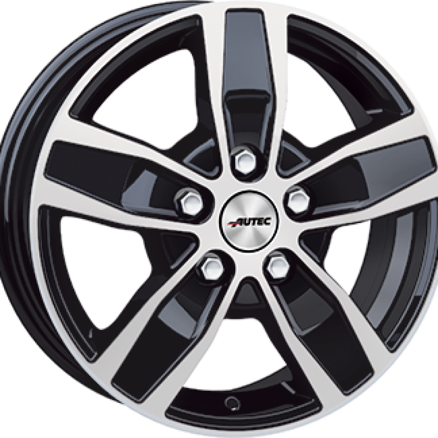 QUANTRO Gloss Black / Polished 6.0x15